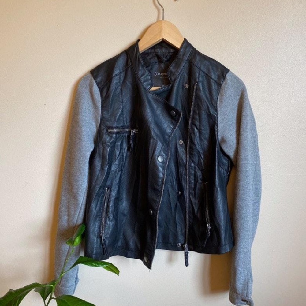 Faux leather jacket